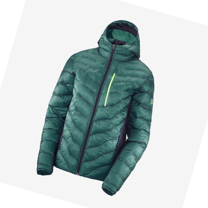 Women's Salomon OUTPEAK PRIMALOFT INSULATED Jackets Green | 96350-AZPL