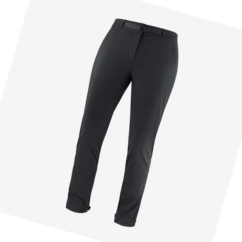 Women's Salomon OUTRACK Pants Black | 67481-QCSH