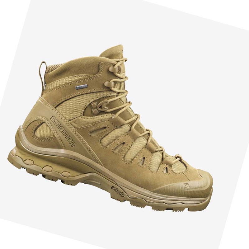 Women's Salomon QUEST 4D GORE-TEX FORCES 2 Boots Brown | 18376-LVMR