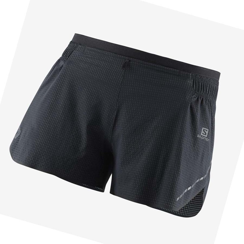 Women's Salomon SENSE AERO 3'' Shorts Black | 01942-PQJH