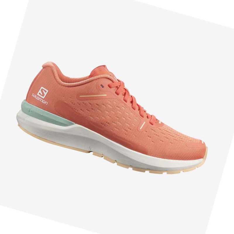 Women's Salomon SONIC 4 Running Shoes Orange | 34921-JRKB