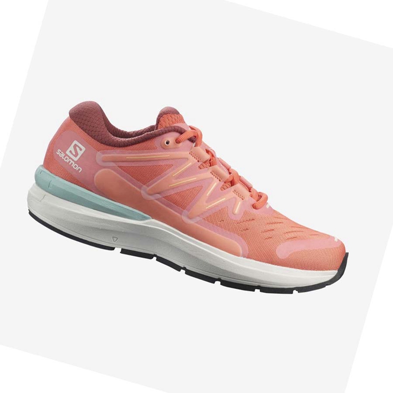 Women's Salomon SONIC 4 Running Shoes Pink | 28369-UKNS