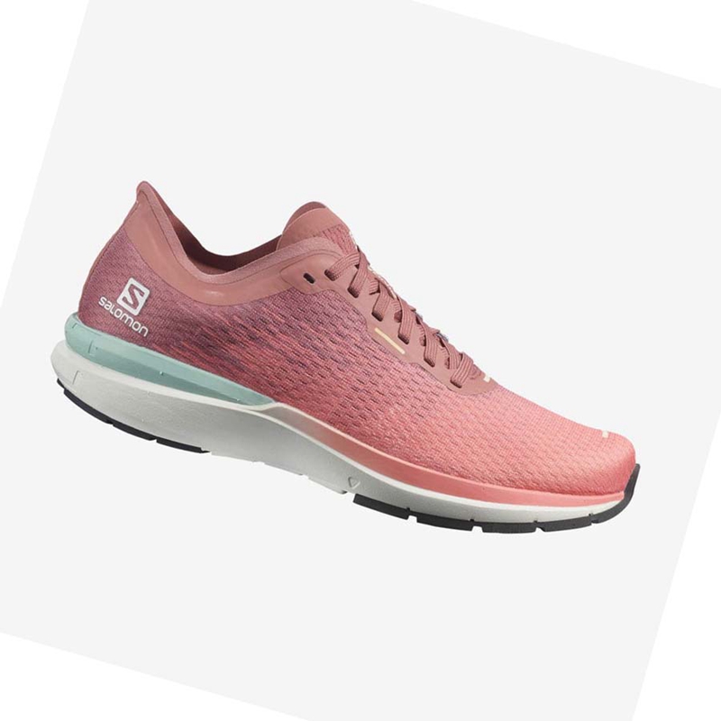 Women's Salomon SONIC 4 Running Shoes Pink | 72835-OMUJ