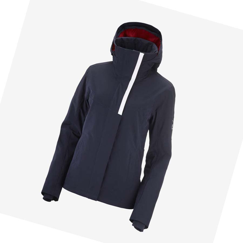 Women's Salomon SPEED INSULATED Jackets Navy | 82976-IBNG