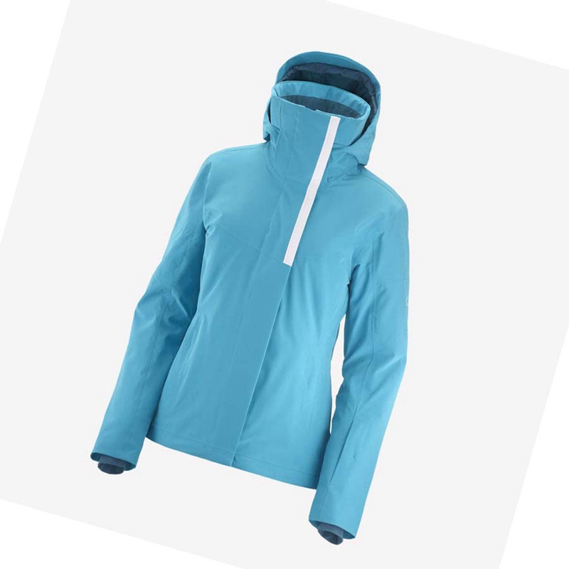 Women's Salomon SPEED INSULATED Jackets Blue | 83967-UMCL