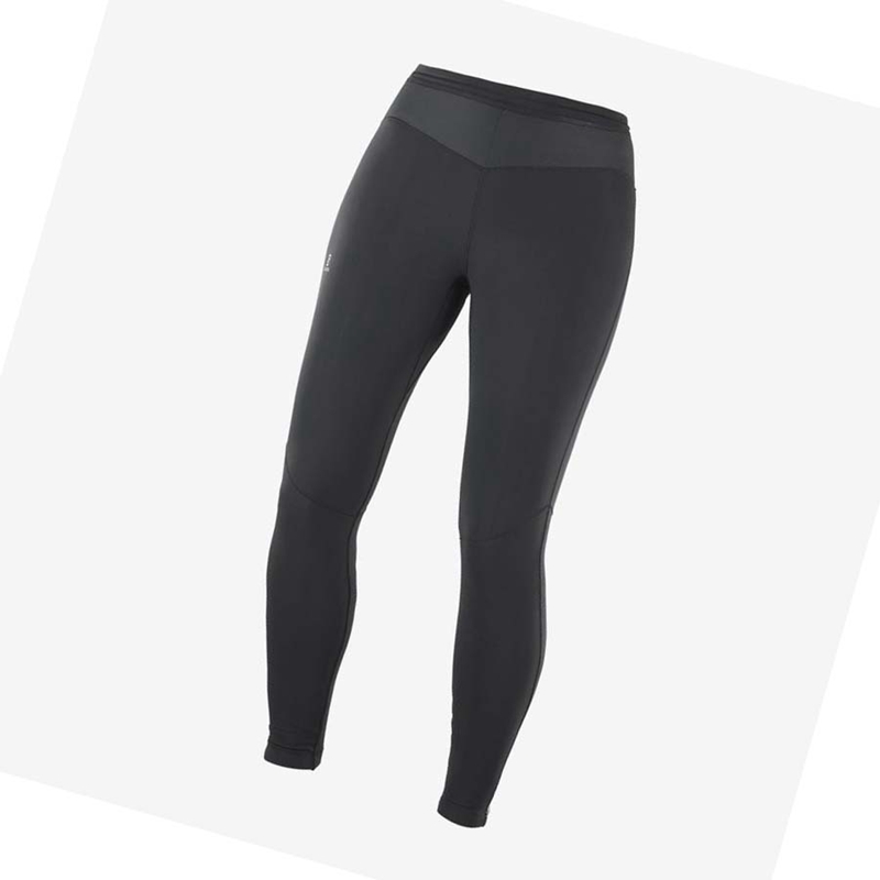 Women's Salomon XA WARM Pants Black | 69027-OTDJ